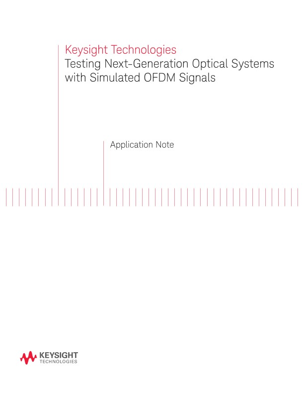 Testing Optical Systems with Simulated OFDM Signals PDF Asset Page